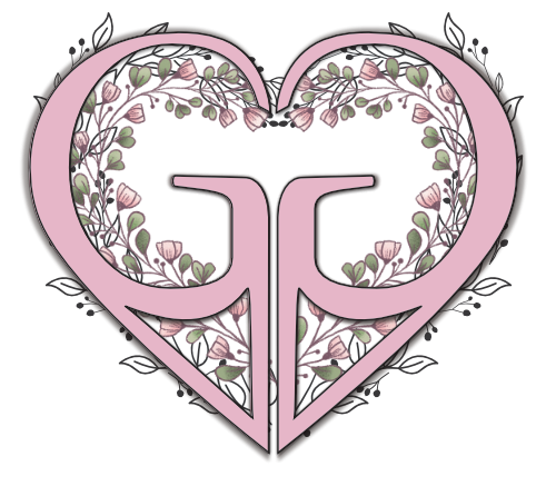 A Glimpse of Gratitude logo with pink wreath heart